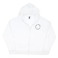 NOBODYS CHILD Womens White Be Kind Zip Hoodie M Cotton Blend Casual