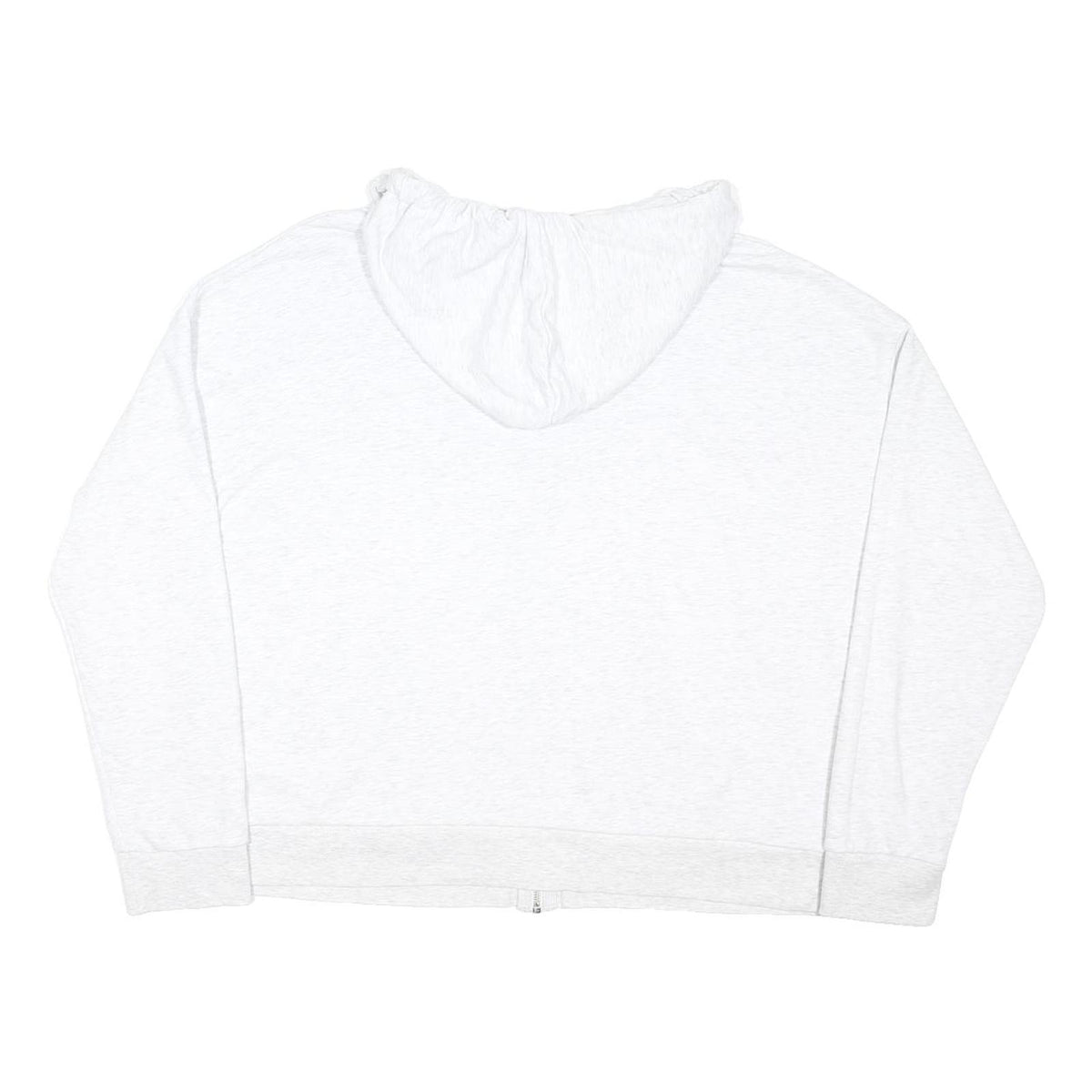 NOBODYS CHILD Womens White Be Kind Zip Hoodie M Cotton Blend Casual