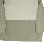 HAPPY LIFE Mens Beige & Green Casual Jacket XL Polyester Blend Zip Coat