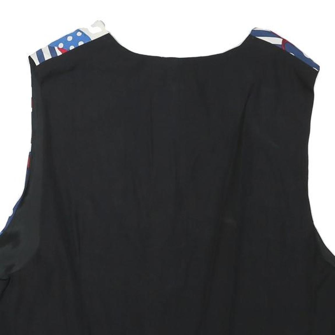 BEST COLLECTION Mens Blue & White Polka Dot Stripe Retro Button Jacket L