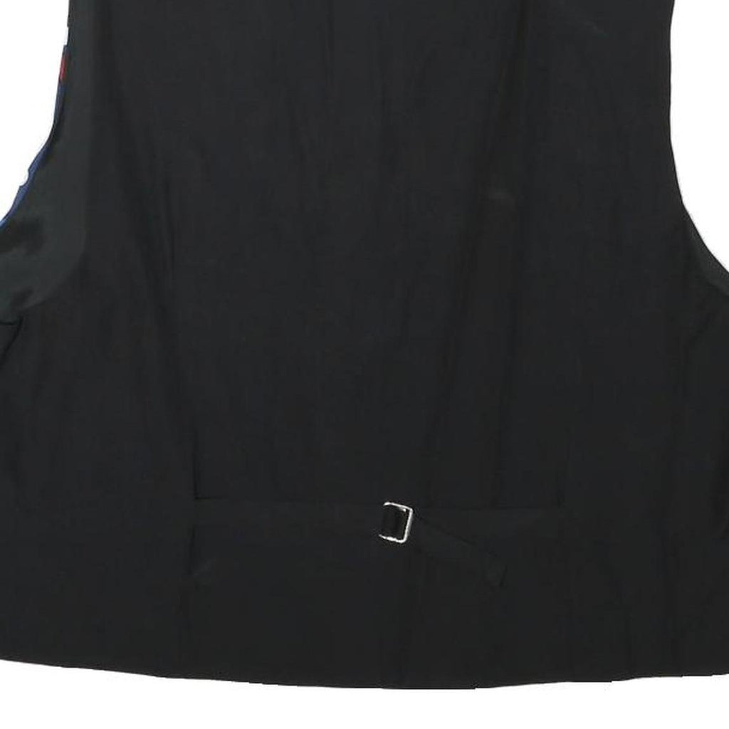 BEST COLLECTION Mens Blue & White Polka Dot Stripe Retro Button Jacket L