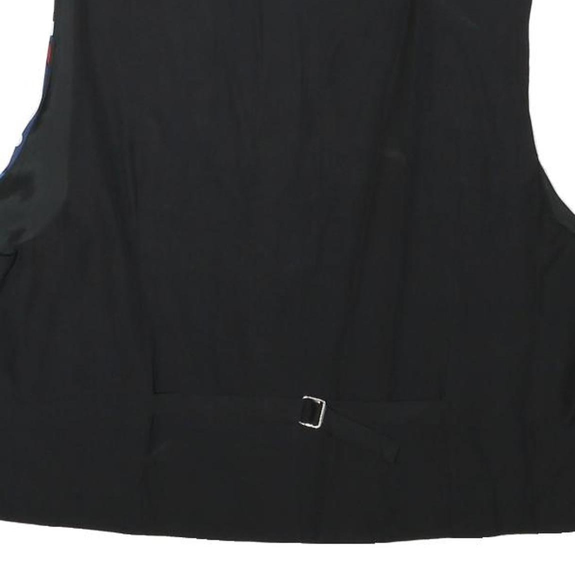 BEST COLLECTION Mens Blue & White Polka Dot Stripe Retro Button Jacket L