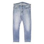 LEVI'S 510 Mens Slim Blue Denim Light Cotton Skinny Jeans W38 L32 Zip Closure