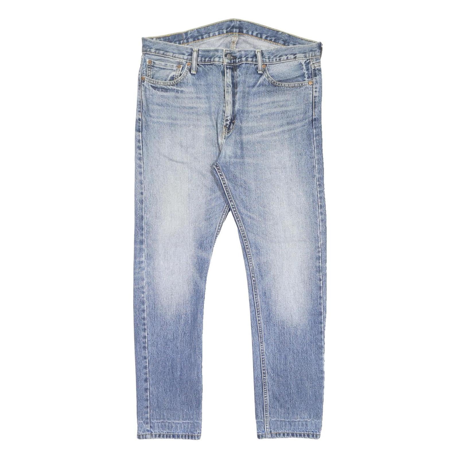LEVI'S 510 Mens Slim Blue Denim Light Cotton Skinny Jeans W38 L32 Zip Closure