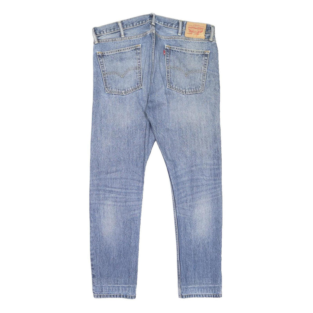 LEVI'S 510 Mens Slim Blue Denim Light Cotton Skinny Jeans W38 L32 Zip Closure