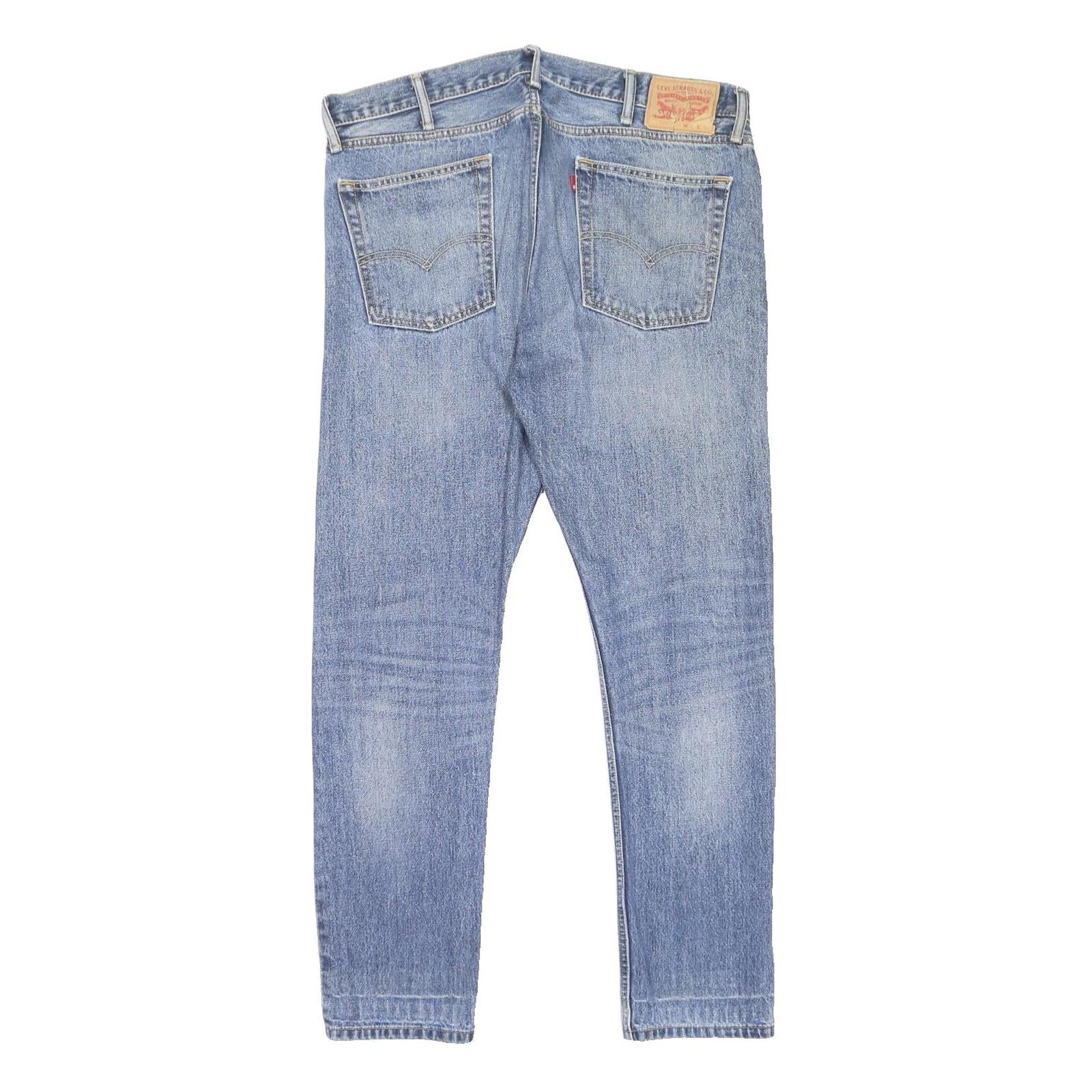 LEVI'S 510 Mens Slim Blue Denim Light Cotton Skinny Jeans W38 L32 Zip Closure