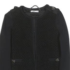 LIU JO Womens Black Quilted Button Jacket XS Polyester Blend Stylish