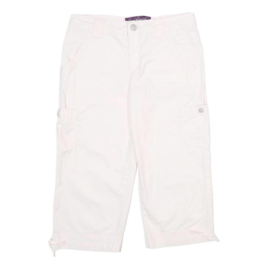GLORIA VANDERBILT Womens Shorts White Casual Cargo UK 8 W30 Cotton Blend