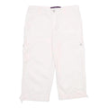 GLORIA VANDERBILT Womens Shorts White Casual Cargo UK 8 W30 Cotton Blend