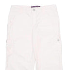 GLORIA VANDERBILT Womens Shorts White Casual Cargo UK 8 W30 Cotton Blend