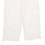 GLORIA VANDERBILT Womens Shorts White Casual Cargo UK 8 W30 Cotton Blend