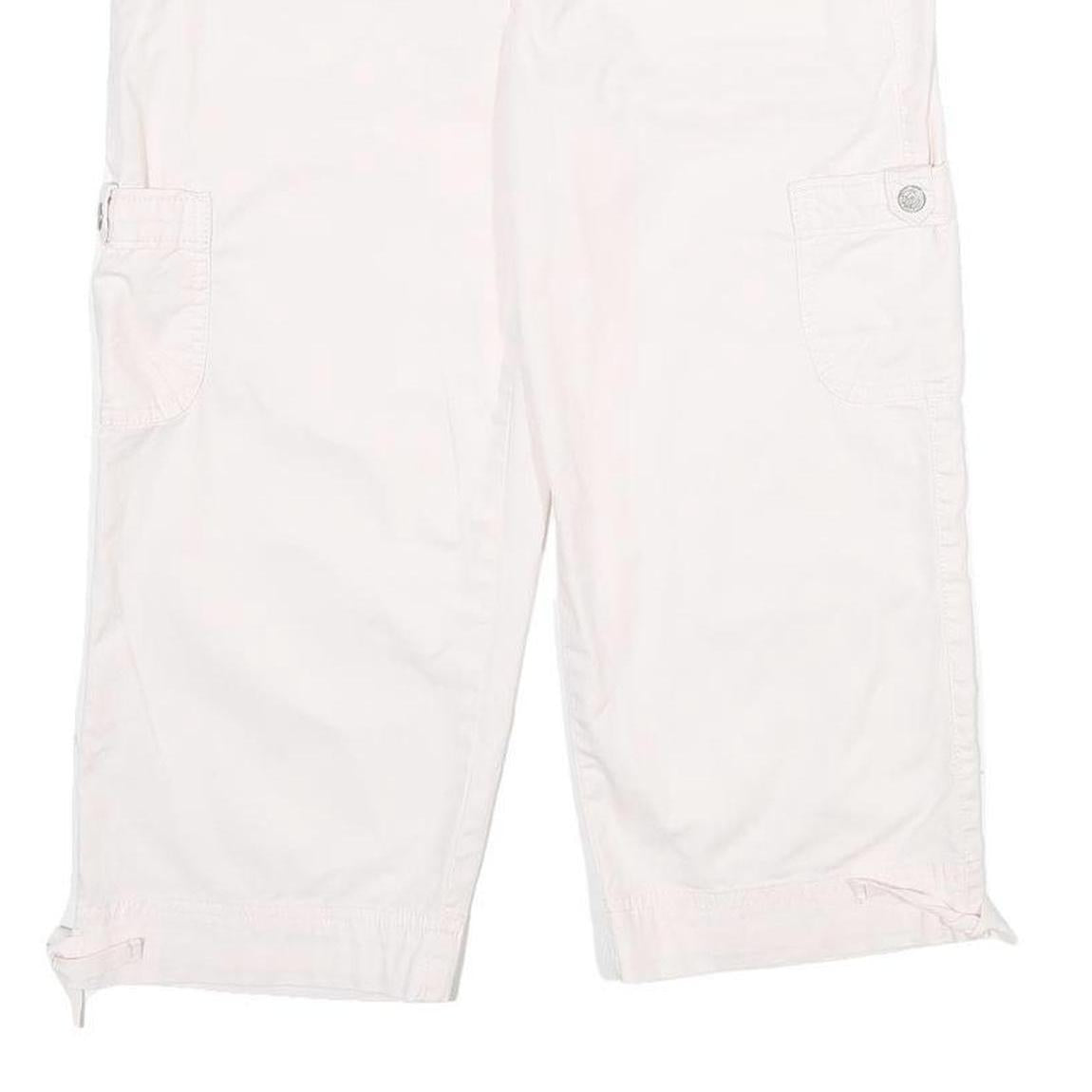 GLORIA VANDERBILT Womens Shorts White Casual Cargo UK 8 W30 Cotton Blend