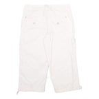 GLORIA VANDERBILT Womens Shorts White Casual Cargo UK 8 W30 Cotton Blend
