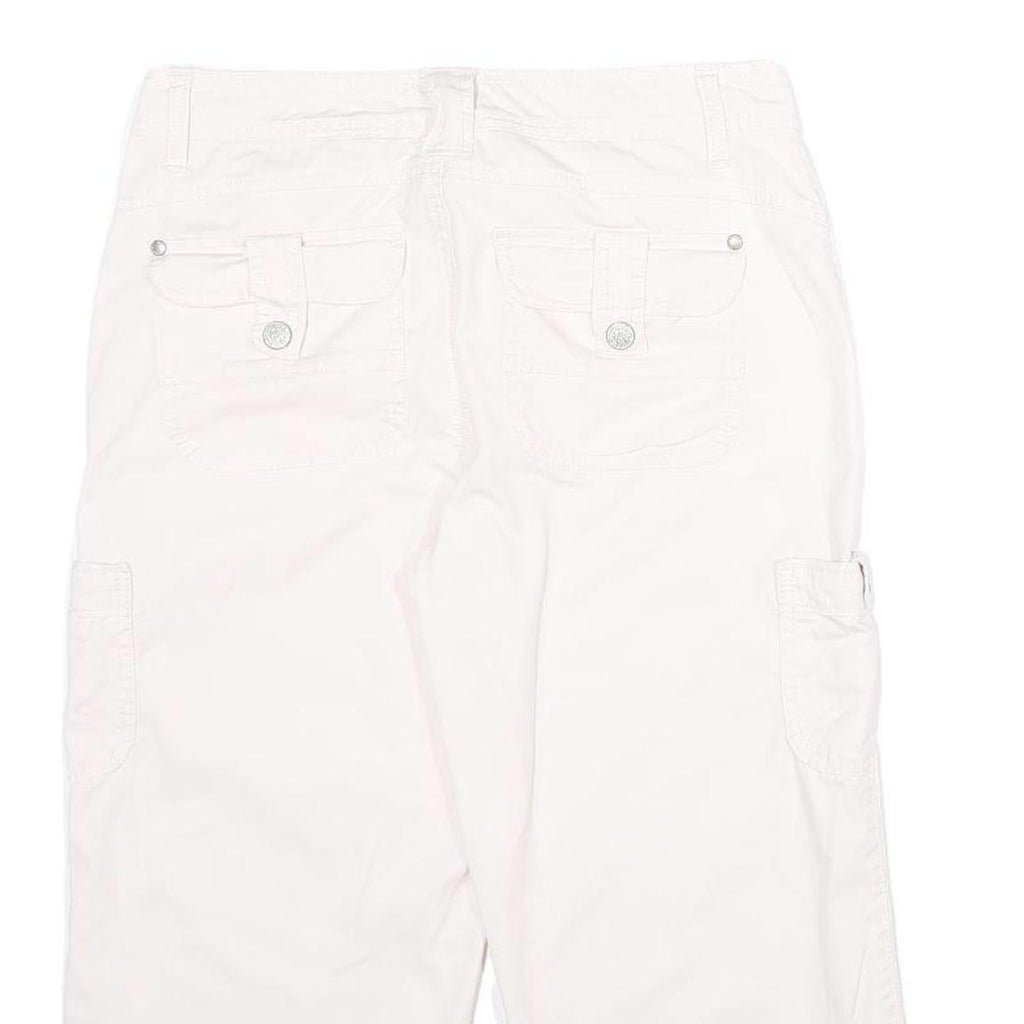 GLORIA VANDERBILT Womens Shorts White Casual Cargo UK 8 W30 Cotton Blend