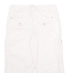 GLORIA VANDERBILT Womens Shorts White Casual Cargo UK 8 W30 Cotton Blend