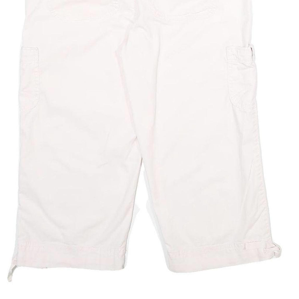 GLORIA VANDERBILT Womens Shorts White Casual Cargo UK 8 W30 Cotton Blend