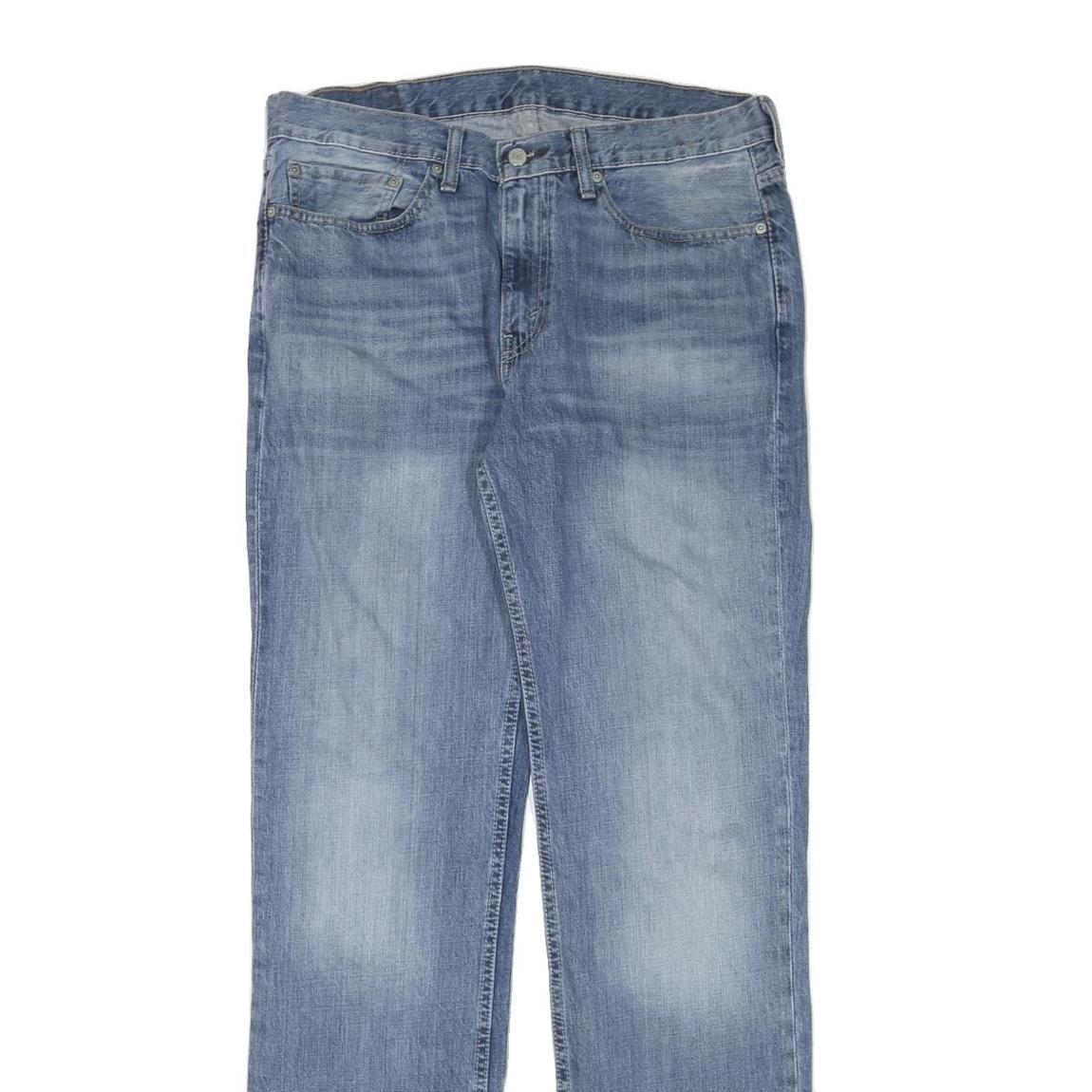 LEVI'S Mens Slim Light Blue Denim Jeans W34 L34 Classic Zip Pockets