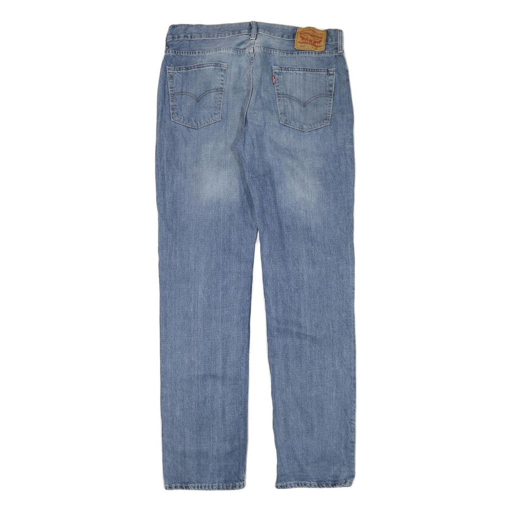 LEVI'S Mens Slim Light Blue Denim Jeans W34 L34 Classic Zip Pockets