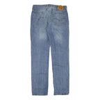 LEVI'S Mens Slim Light Blue Denim Jeans W34 L34 Classic Zip Pockets