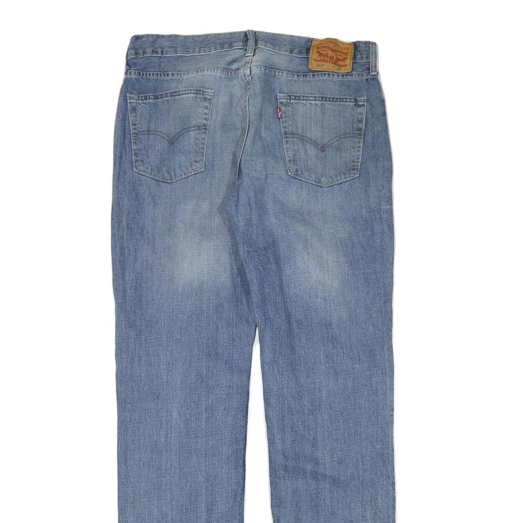 LEVI'S Mens Slim Light Blue Denim Jeans W34 L34 Classic Zip Pockets