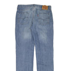 LEVI'S Mens Slim Light Blue Denim Jeans W34 L34 Classic Zip Pockets