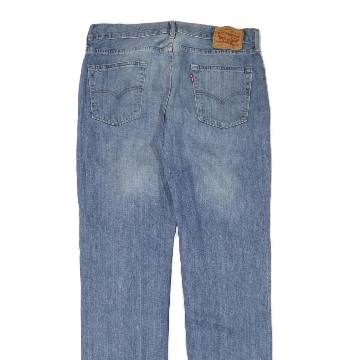 LEVI'S Mens Slim Light Blue Denim Jeans W34 L34 Classic Zip Pockets