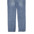 LEVI'S Mens Slim Light Blue Denim Jeans W34 L34 Classic Zip Pockets