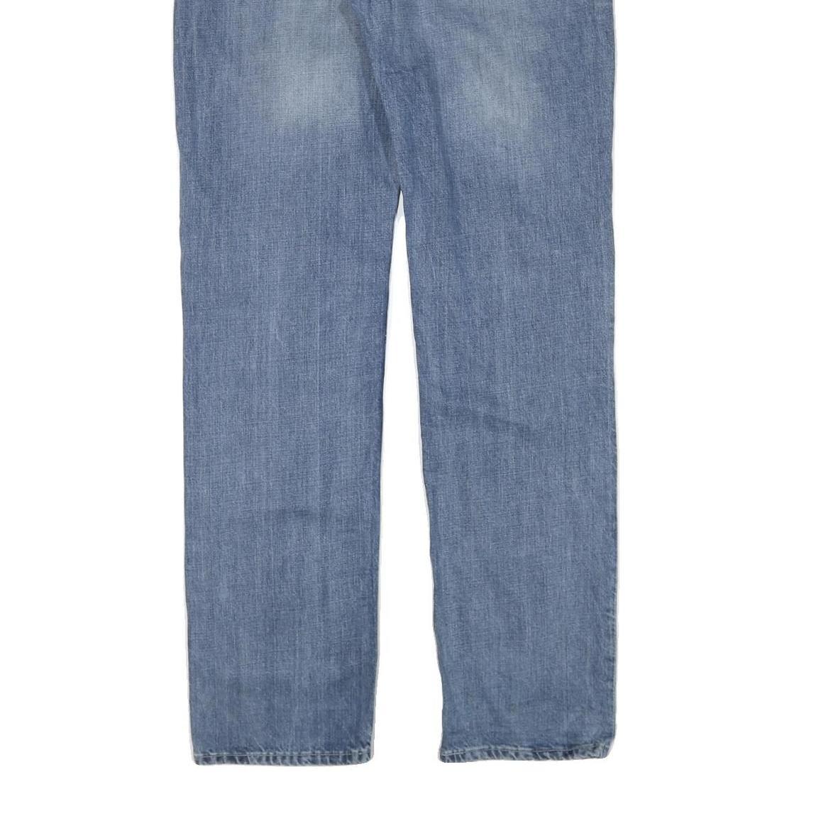 LEVI'S Mens Slim Light Blue Denim Jeans W34 L34 Classic Zip Pockets