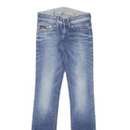 G-STAR Womens Slim Blue Denim Light W26 L33 Jeans Zip Classic