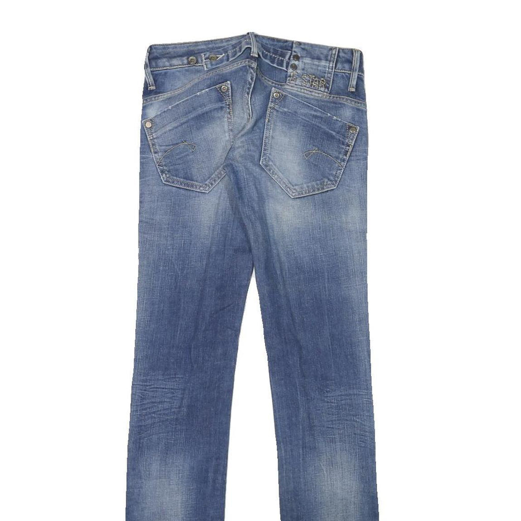 G-STAR Womens Slim Blue Denim Light W26 L33 Jeans Zip Classic