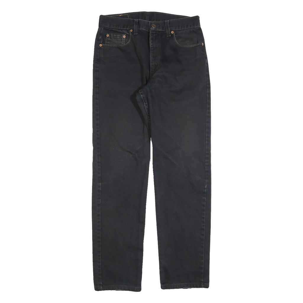 LEVI'S 612 02 Mens Jeans Black Regular Straight Denim W32 L32 Zip