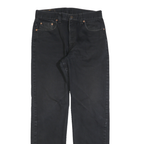 LEVI'S 612 02 Mens Jeans Black Regular Straight Denim W32 L32 Zip