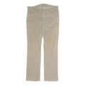 MAC Mens Cotton Beige Regular Straight Trousers W36 L31 Casual Smart Zip