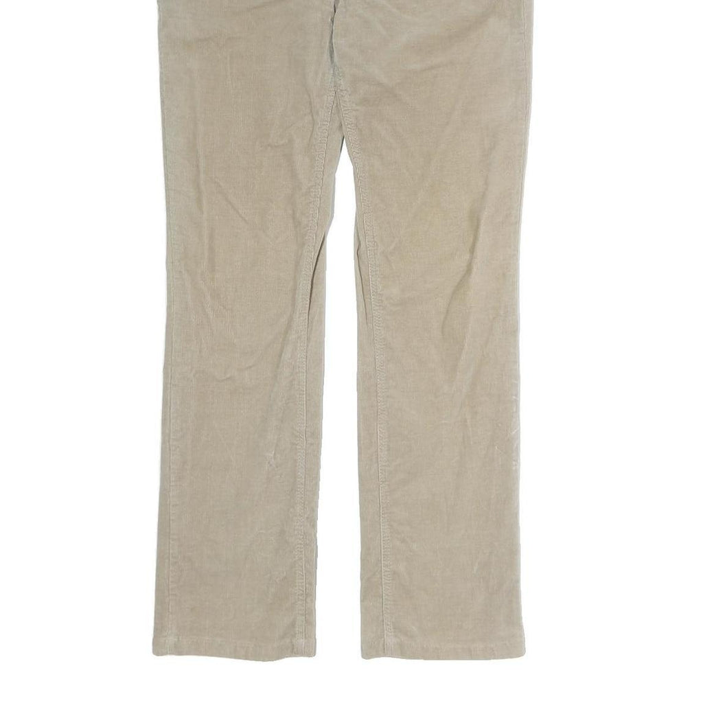 MAC Mens Cotton Beige Regular Straight Trousers W36 L31 Casual Smart Zip