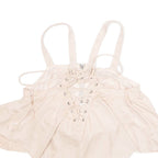 VERA & LUCY Womens Cropped Top Pink Sleeveless M
