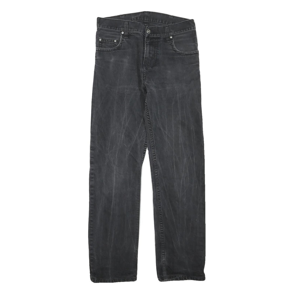 CARHARTT Womens Regular Black Denim Cotton Blend Zip Jeans W32 L30 Classic Style