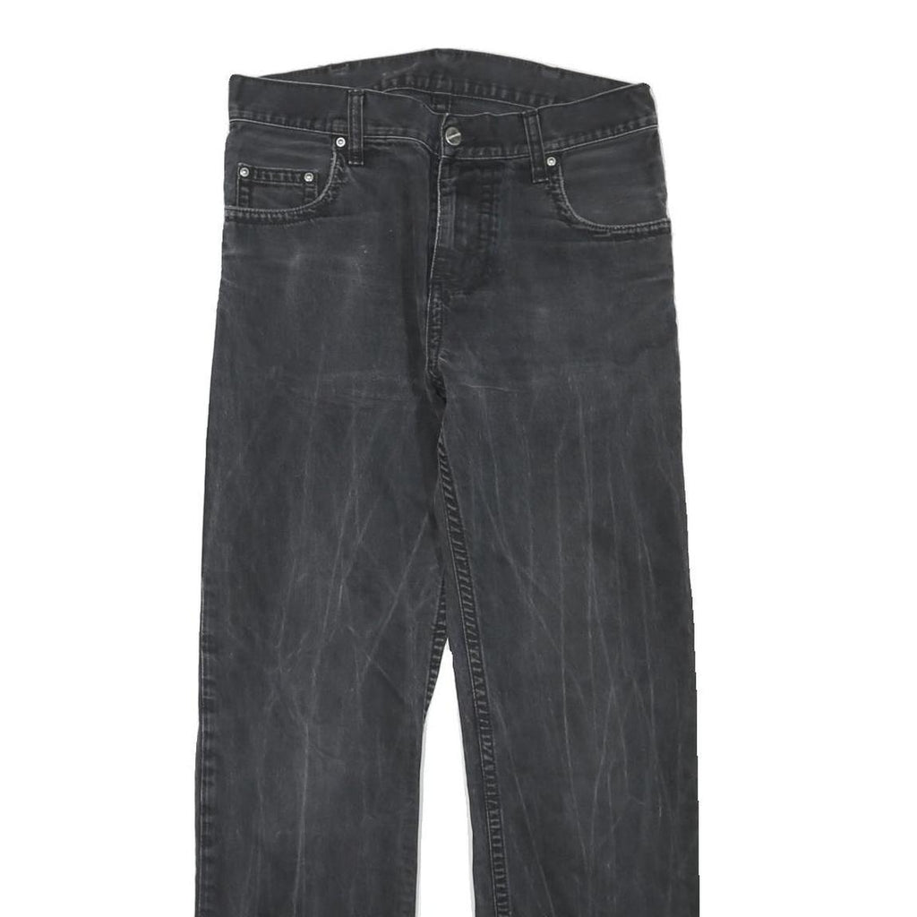 CARHARTT Womens Regular Black Denim Cotton Blend Zip Jeans W32 L30 Classic Style