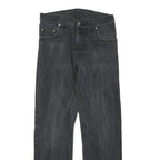 CARHARTT Womens Regular Black Denim Cotton Blend Zip Jeans W32 L30 Classic Style