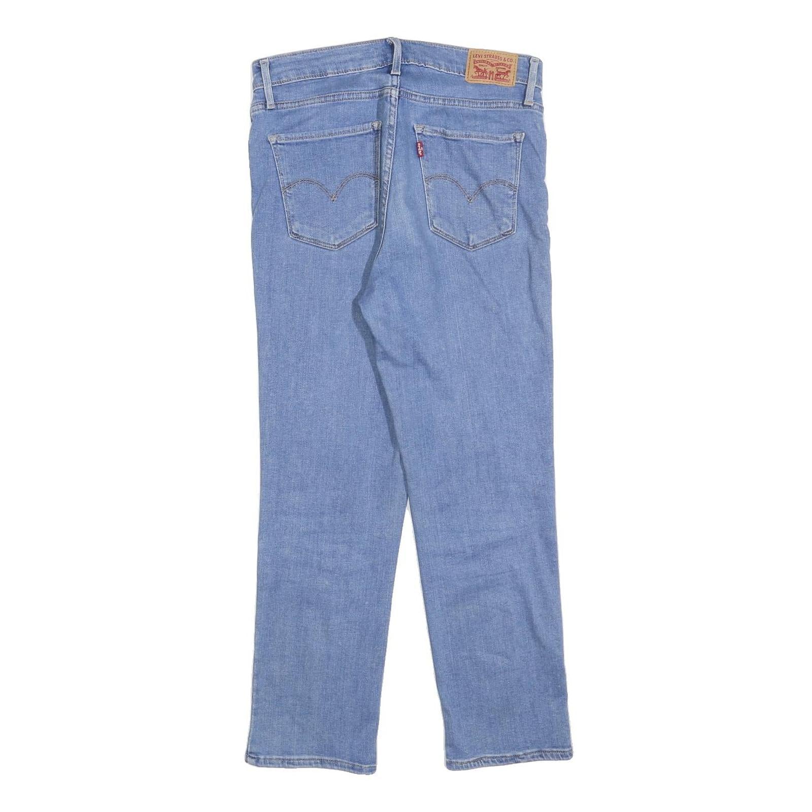 LEVI'S 724 Womens Jeans Blue Slim Straight Denim Light W28 L26 Classic Fit