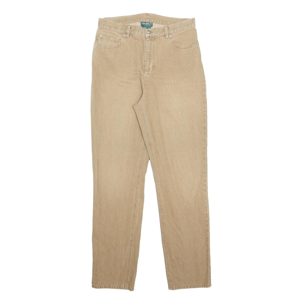 LAUREN RALPH LAUREN Womens Jeans Beige Regular Straight Denim Light W31 L32