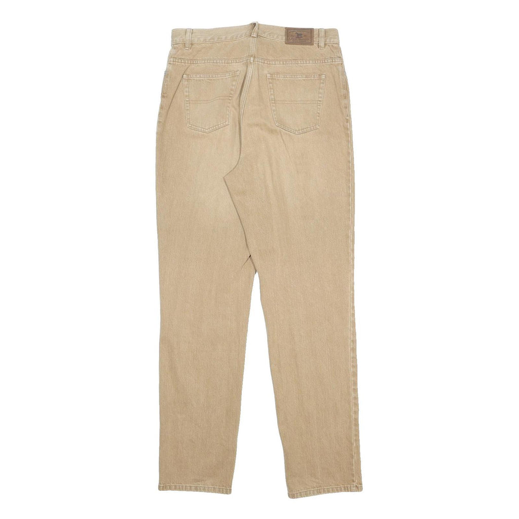LAUREN RALPH LAUREN Womens Jeans Beige Regular Straight Denim Light W31 L32