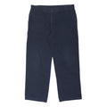 DICKIES Mens Polyester Blend Navy Blue Regular Straight Trousers W36 L29