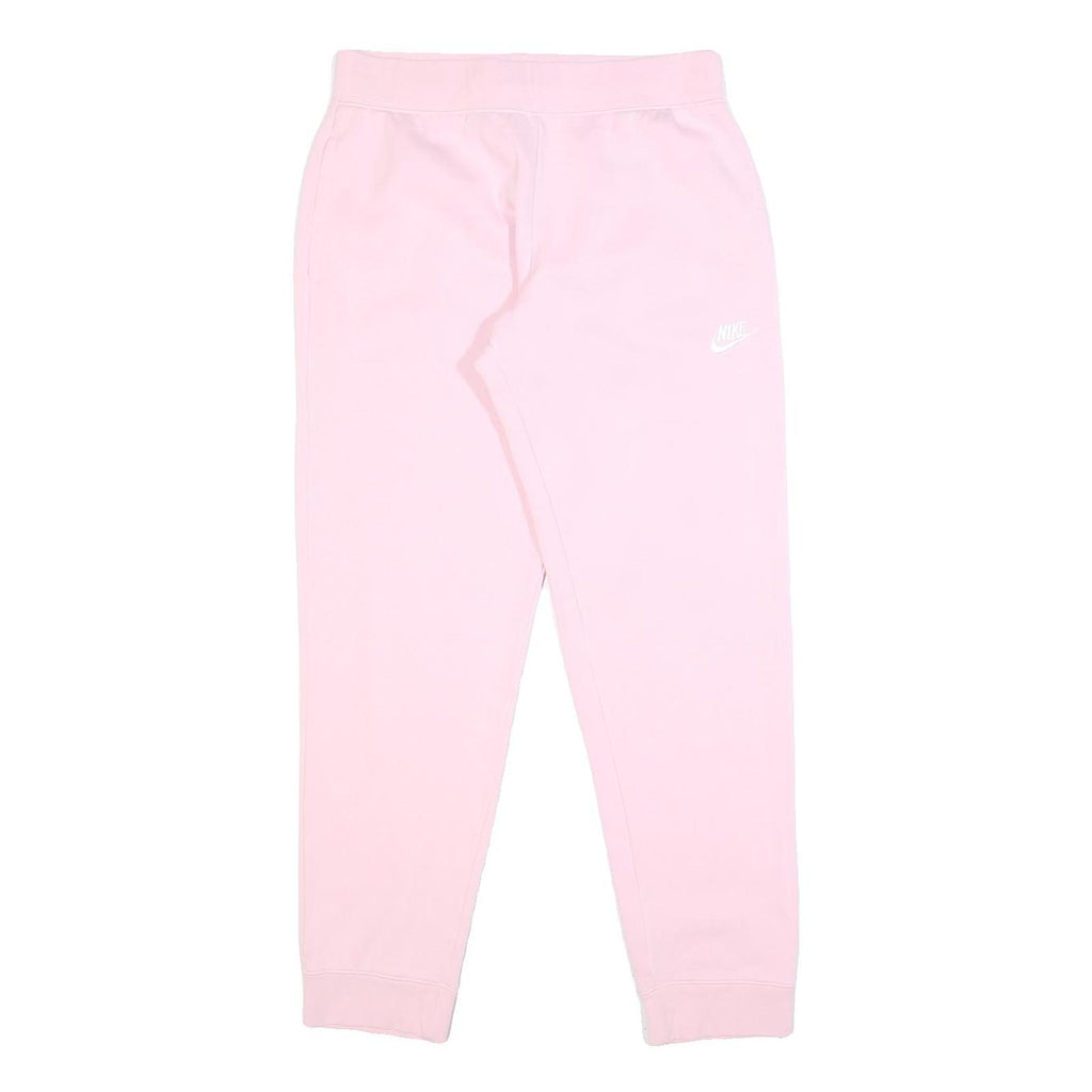 NIKE Womens Joggers Pink XL W28 L28 Cotton Blend Slim Tapered Casual Wear