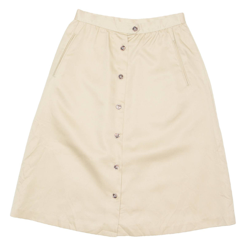 KORET Womens Straight Skirt Cream Midi 90s S