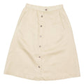 KORET Womens Straight Skirt Cream Midi 90s S