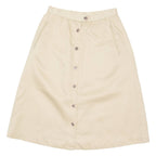 KORET Womens Straight Skirt Cream Midi 90s S