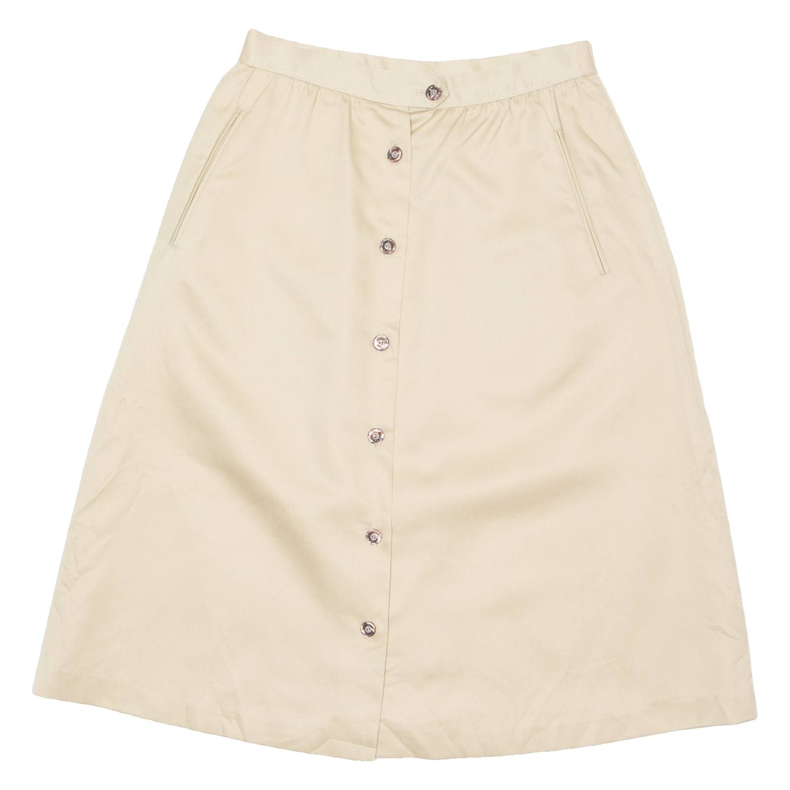 KORET Womens Straight Skirt Cream Midi 90s S