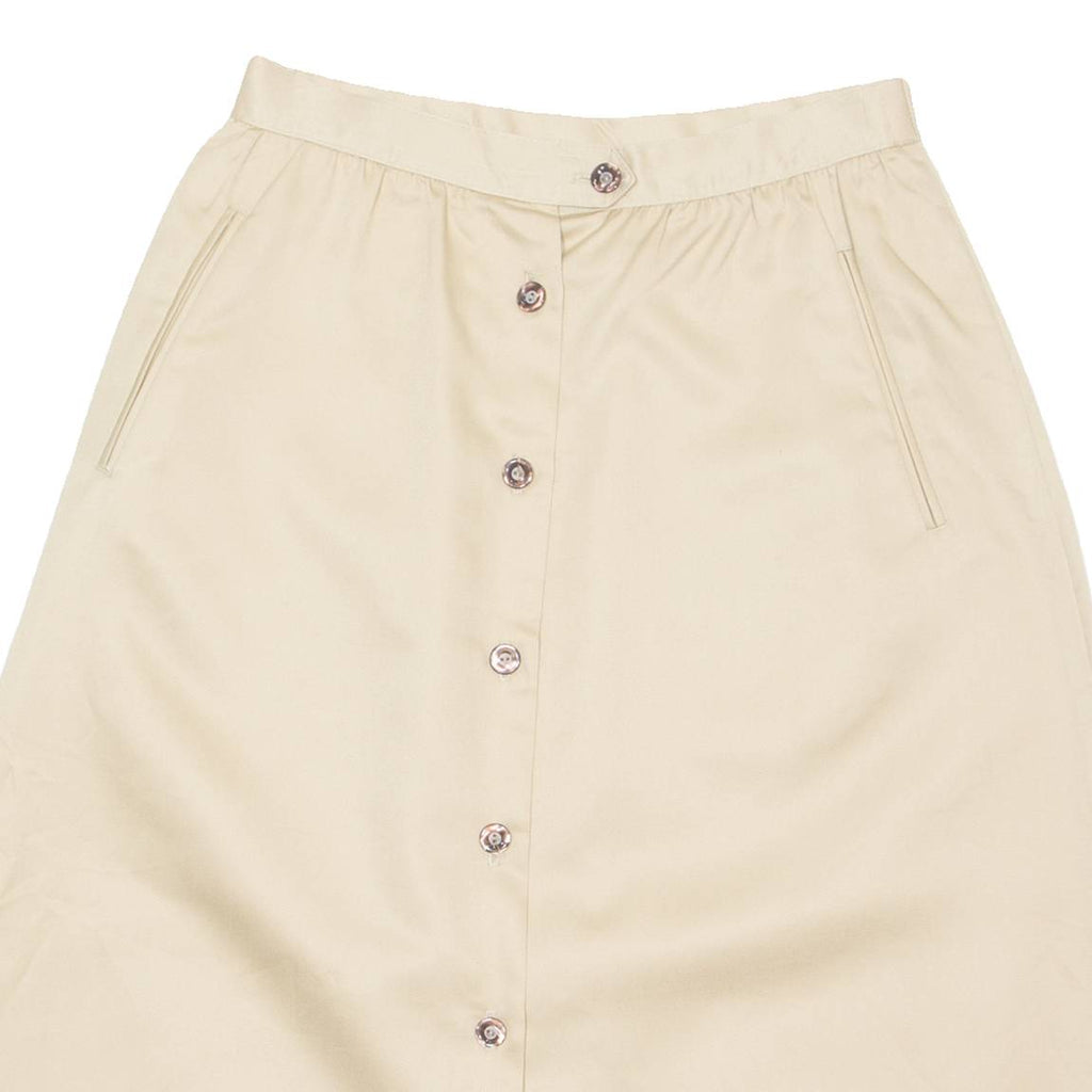 KORET Womens Straight Skirt Cream Midi 90s S