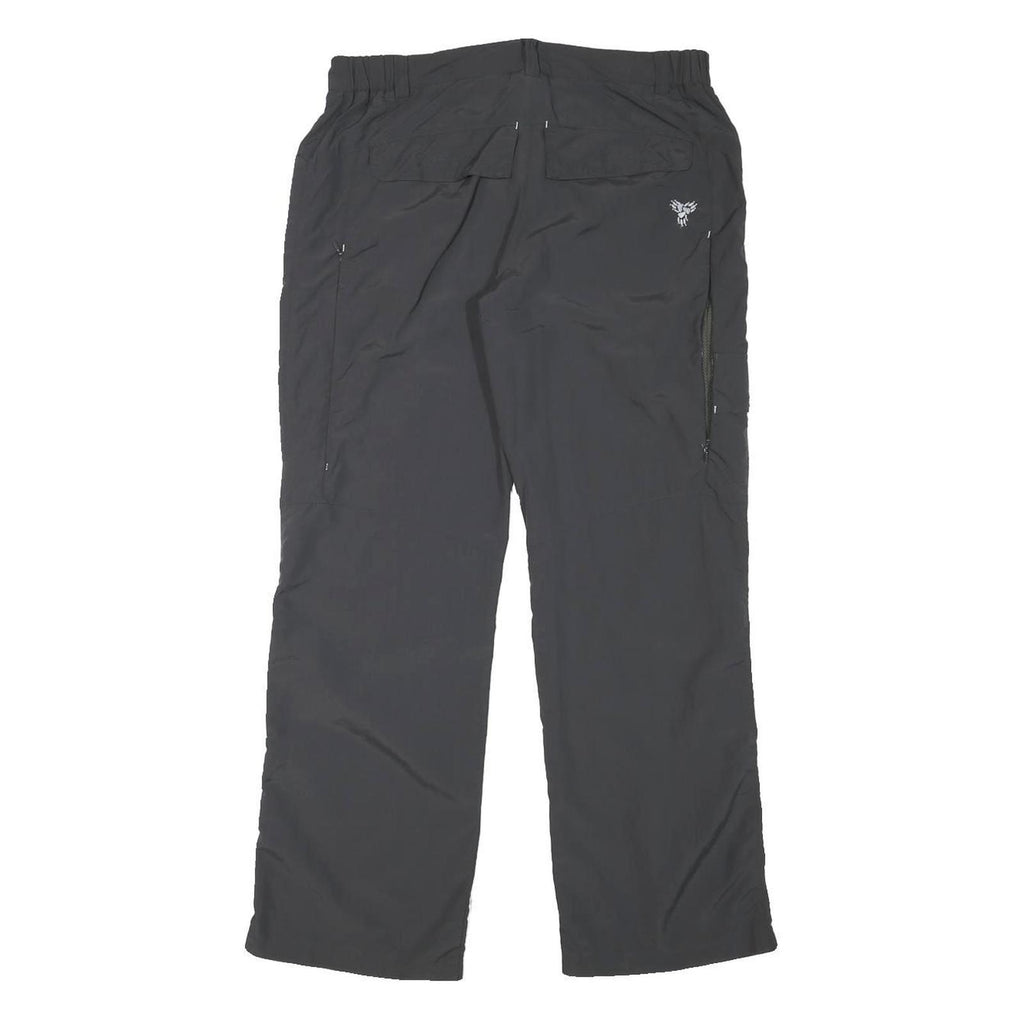 JACK WOLFSKIN Womens Polyester Blend Black Regular Fit Trousers W30 L28 Outdoor