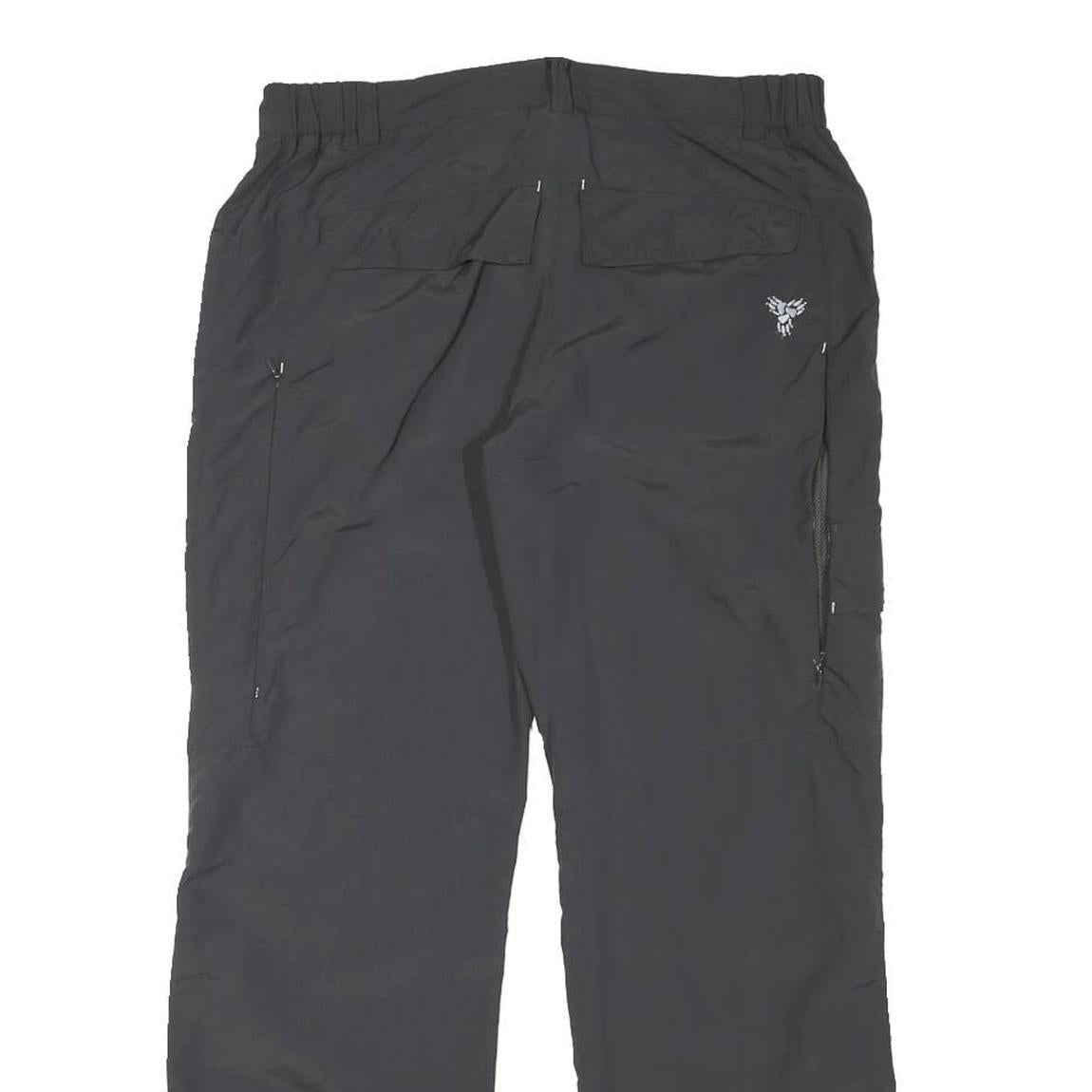 JACK WOLFSKIN Womens Polyester Blend Black Regular Fit Trousers W30 L28 Outdoor